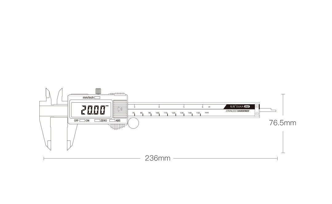 DUKA-CA2-Digital-Caliper-150mm-6-inch-LCD-Digital-Screen-Electronic-Vernier-Calipers-Micrometer-Accu-1733160