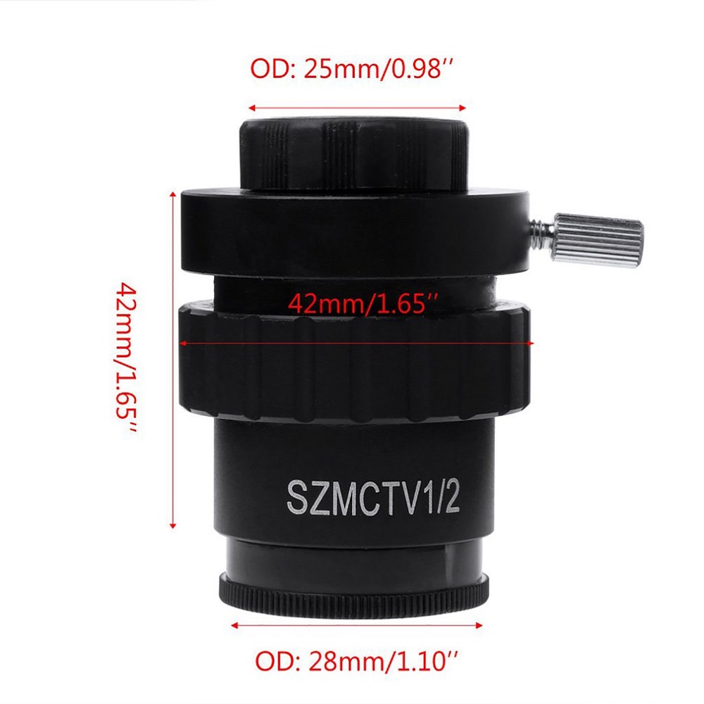 05X-C-mount-Lens-12CTV-Adapter--For-Trinocular-Stereo-Zoom-Microscope-Camera-Microscopio-Accessories-1618592