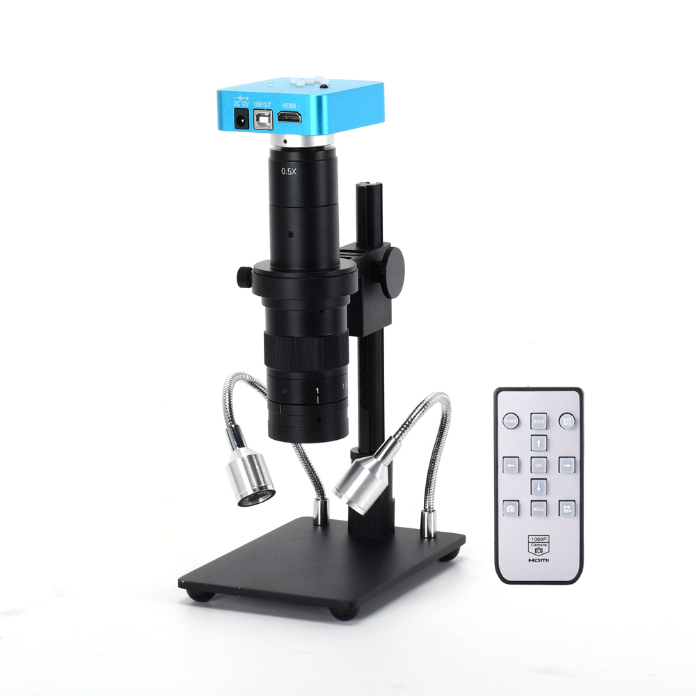 34MP-2K-Industrial-Microscope-Camera-HDMI-USB-Outputs-180X-C-mount-Lens-LED-Light-Small-Boom-for-PCB-1682424