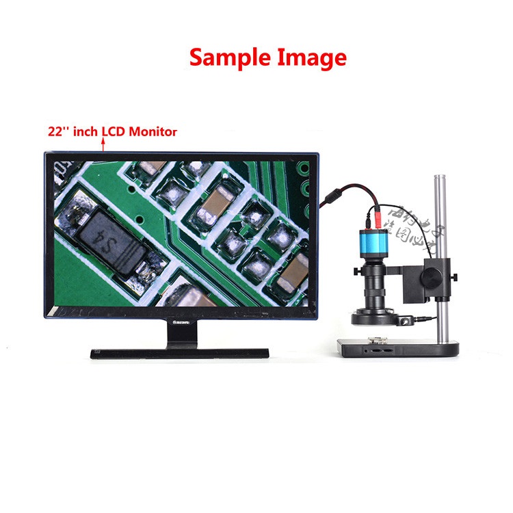 48MP-HDMI-Digital-Machine-Vision-Industrial-Microscope-Camera-CCD-130X-C-Mount-Zoom-Lens-56LED-Light-1760684