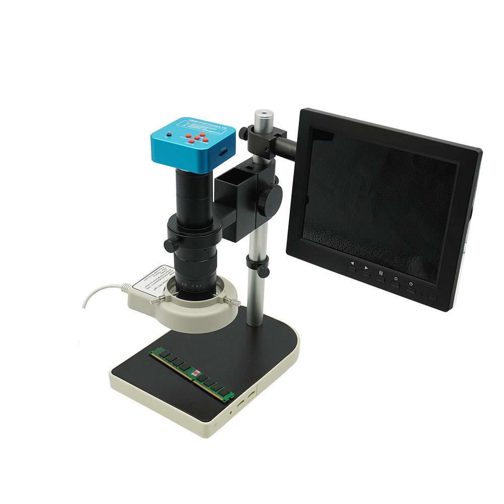 48MP-Industrial-Digital-Video-Microscope-Camera--180X-C-Mount-Lens--56-LED-Ring-Light--Stand-For-PCB-1761953