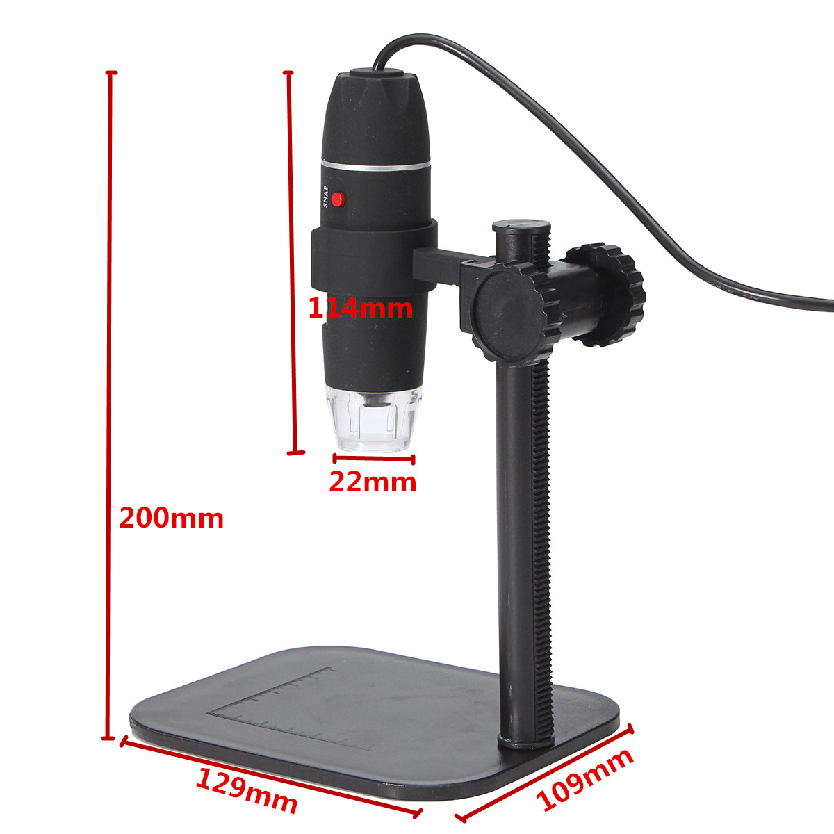 5MP-8-LED-USB-Digital-Camera-Microscope-Magnifier-Lift-Stand-1X-500X-5V-DC-Video-1154690