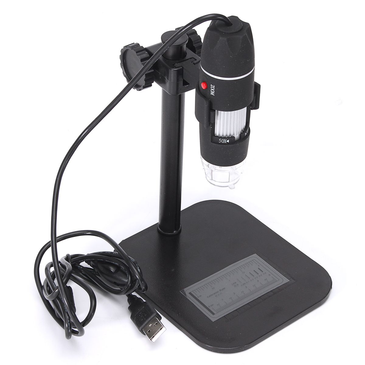 5MP-8-LED-USB-Digital-Camera-Microscope-Magnifier-Lift-Stand-1X-500X-5V-DC-Video-1154690