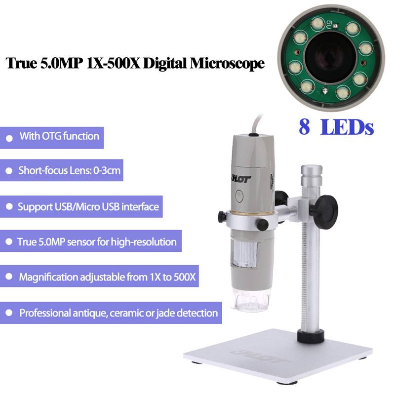 8LED-USB-Microscope-Digital-Zoom-Magnifier-True-50MP-Video-Camera-1X-500X-Magnification-0-3cm-Focus-1245774