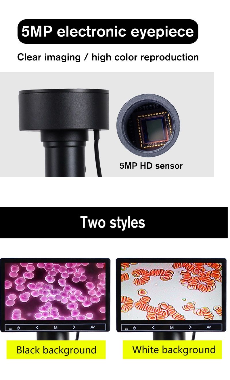 Black-Background-HD-Digital-Biological-Lab-Microscope-LED-Light--5MP-Electronic-Eyepiece--USB-Data-L-1594473