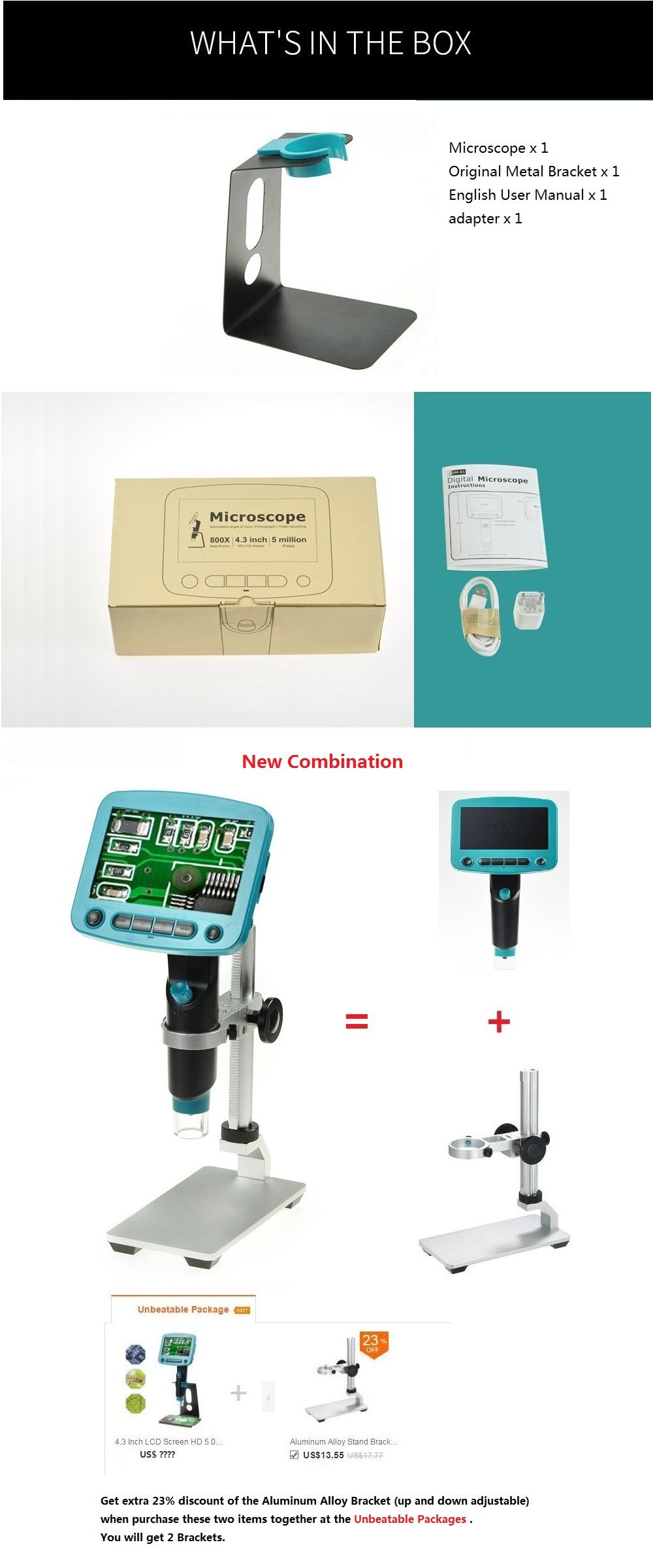 DANIU-DM01-43-Inch-LCD-Screen-HD-50MP-800X-Portable-USB-Digital-LCD-Microscope-High-Brightness-8-LED-1337845