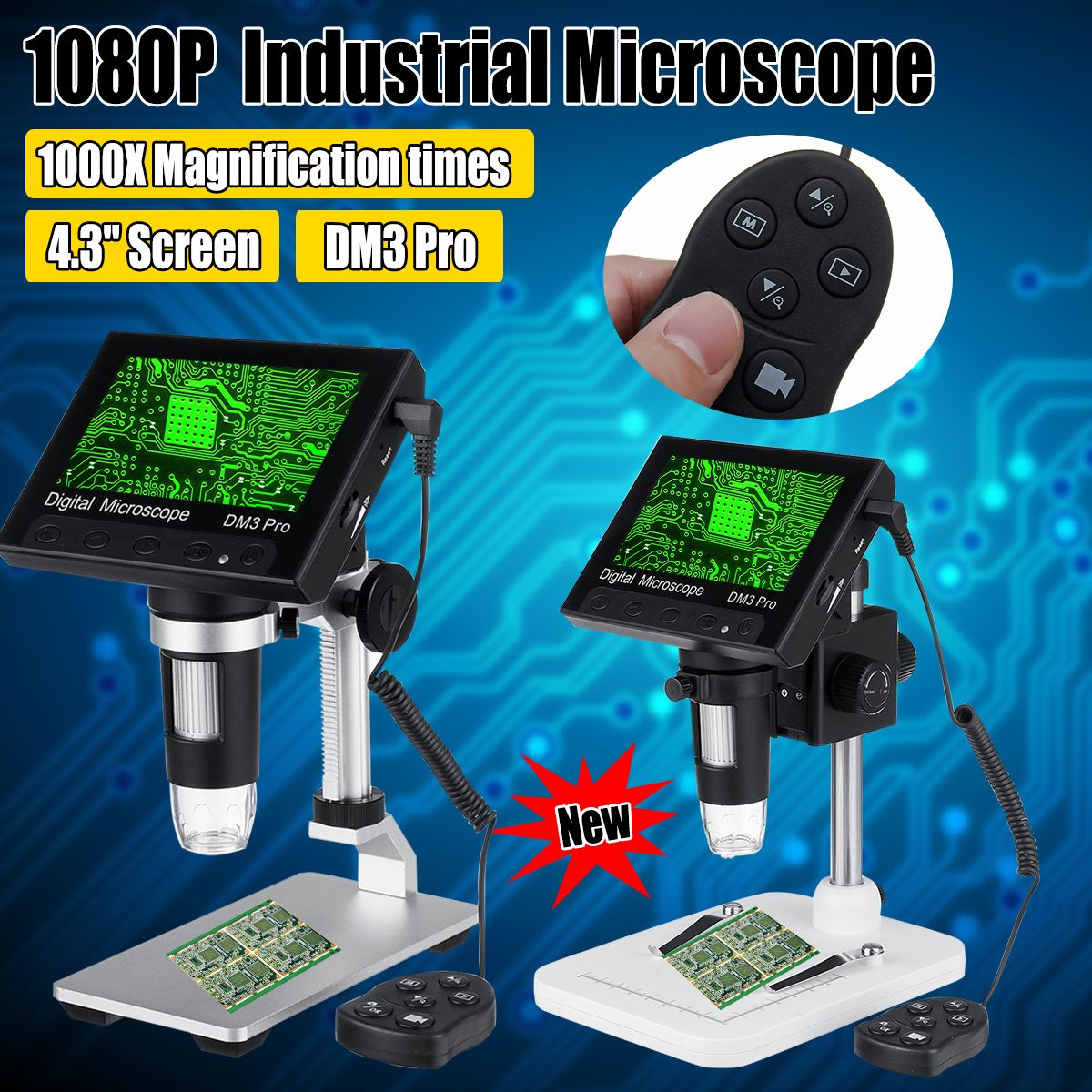 DM3-Pro-1000X-43-inch-1080P-Remote-Control-Portable-Digital-Microscope-Magnifier-Camera-With-8LED-Li-1600595