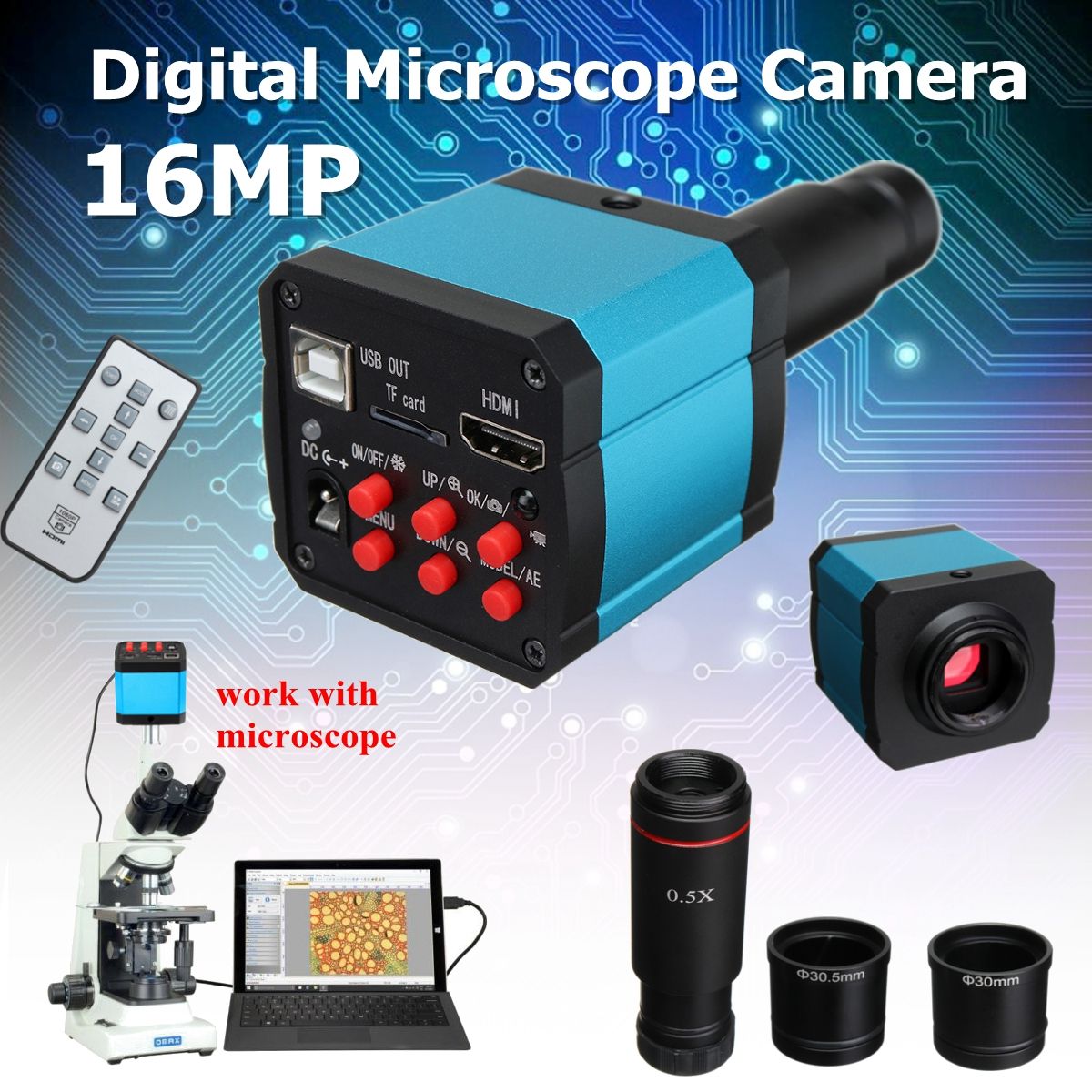 HAYEAR-16MP-1080P-60FPS-USB-C-mount-Digital-Industry-Video-Microscope-Camera-with-HDMI-Cable-1416576