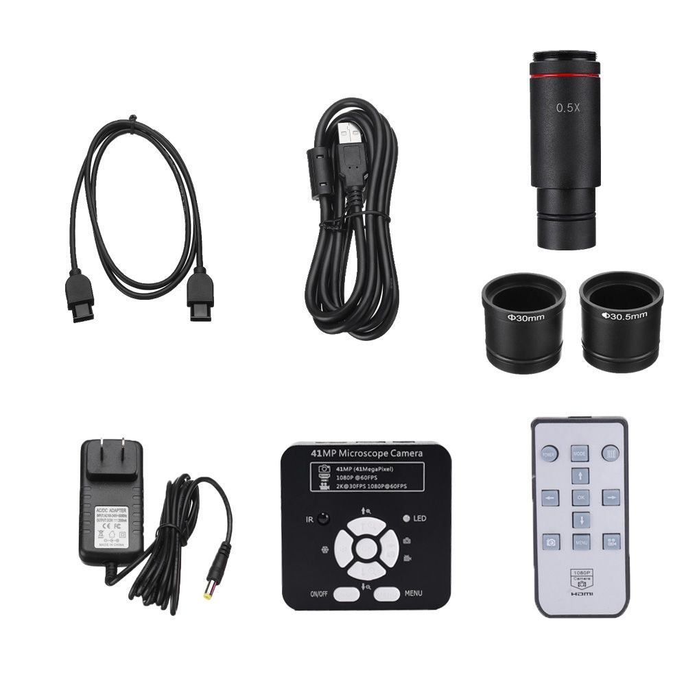 HAYEAR-2K-41MP-HD-1080P-60FPS-HDMI-USB-Industrial-Camera-TF-Card-Digital-Video-Microscope05X-Eyepiec-1605449