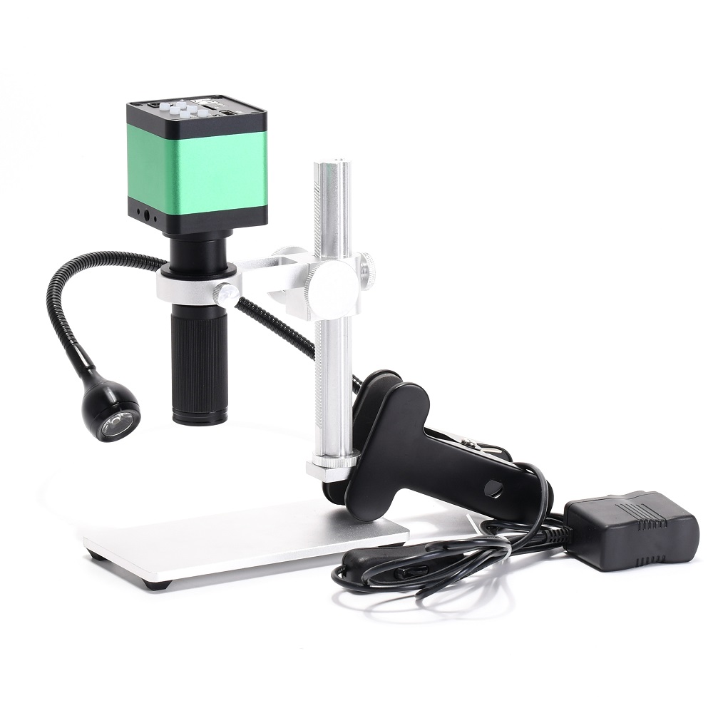 HAYEAR-48MP-Digital-Industrial-Video-Microscope-Camera--100X-C-mount-Lens--56-LED-Ring-Light-For-Sol-1616476