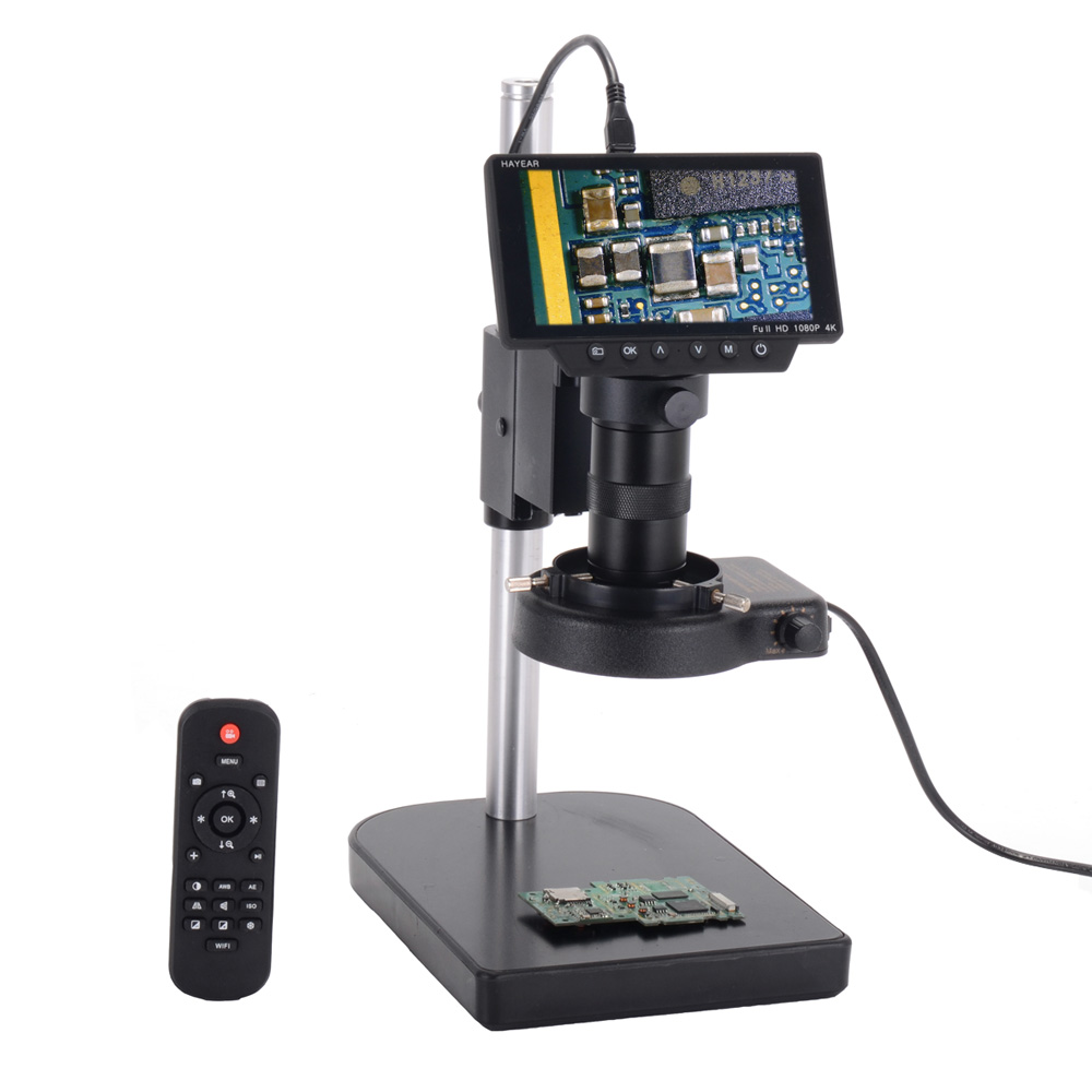 HAYEAR-5-Inch-Screen-16MP-1080P-60FPS-HDMI-USB-amp-WIFI-Digital-Industry-Microscope-Camera-Table-Sta-1495577