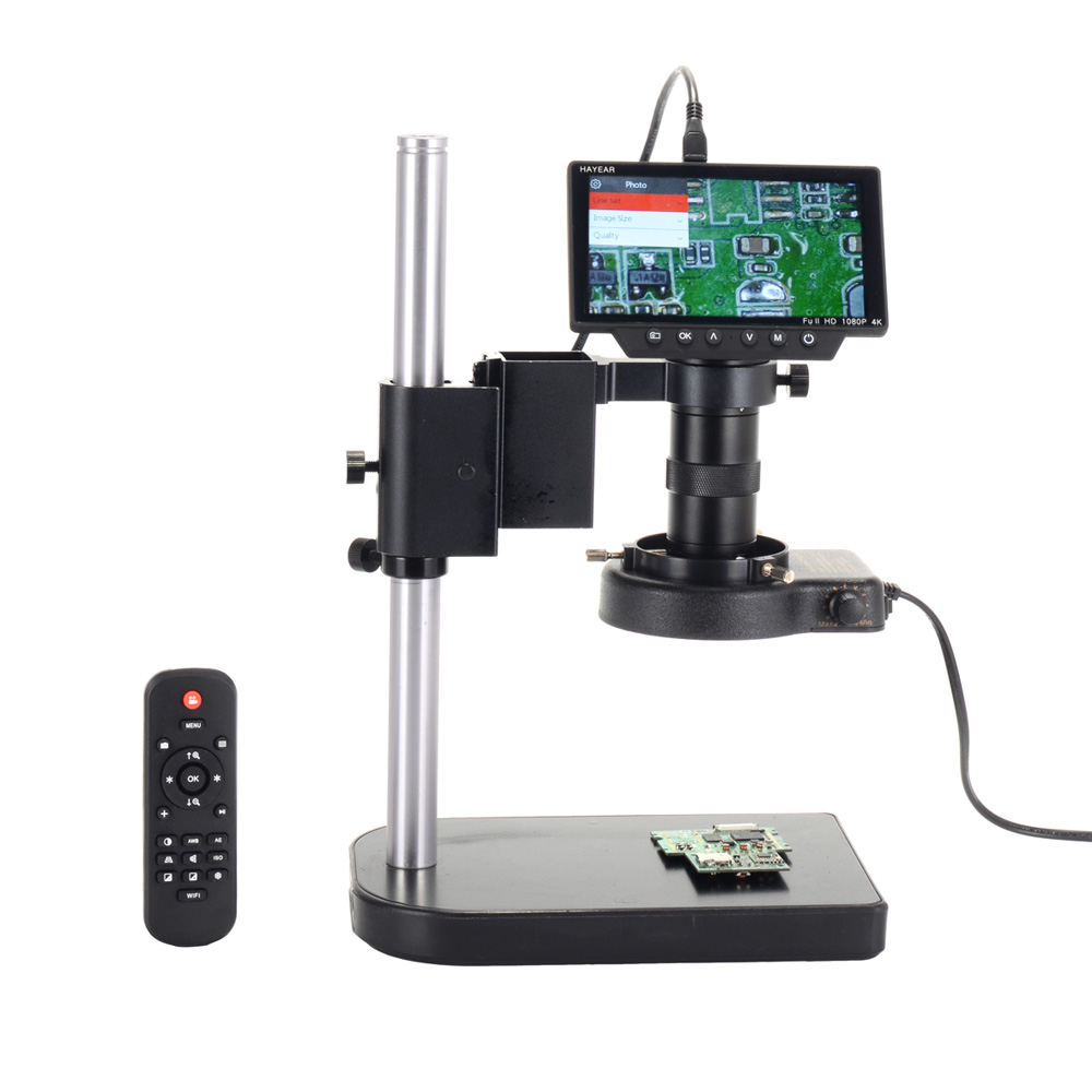 HAYEAR-5-Inch-Screen-16MP-1080P-60FPS-HDMI-USB-amp-WIFI-Digital-Industry-Microscope-Camera-Table-Sta-1495577