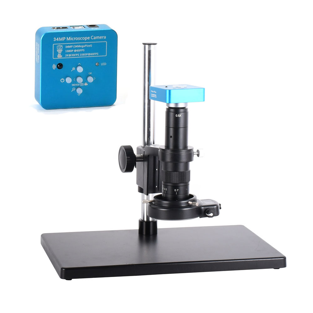 HAYEAR-Full-Set-34MP-2K-Industrial-Soldering-Microscope-Camera--USB-Outputs-180X-C-mount-Lens-60--LE-1463823