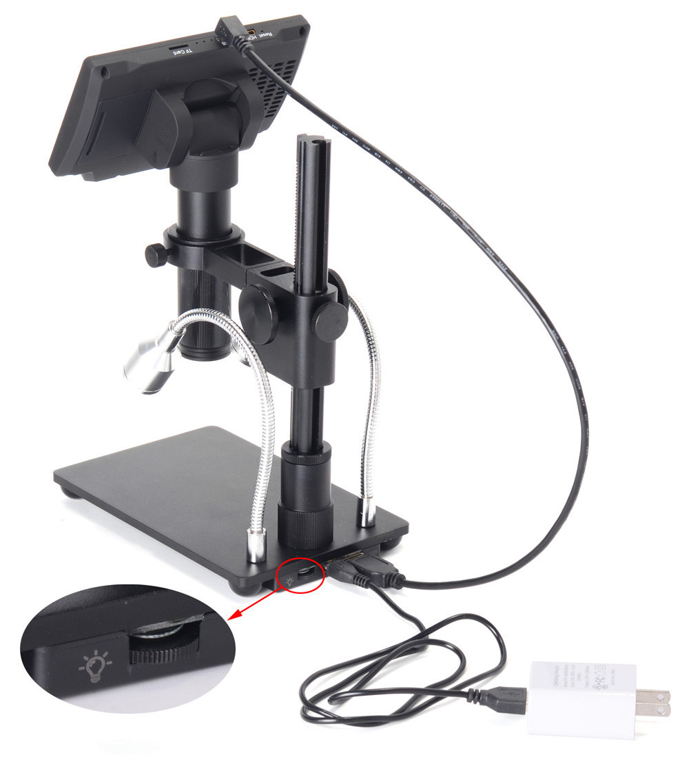 HAYEAR-HY-1070-5-Inch-Screen-16MP-4K-1080P-60FPS-USB-amp-WIFI-Digital-Industry-Microscope-Camera-1351201