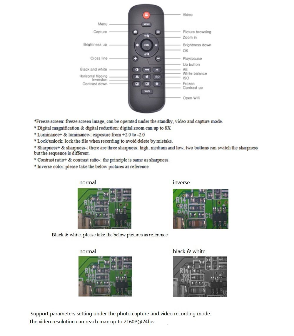 HAYEAR-HY-1070-5-Inch-Screen-16MP-4K-1080P-60FPS-USB-amp-WIFI-Digital-Industry-Microscope-Camera-1351201