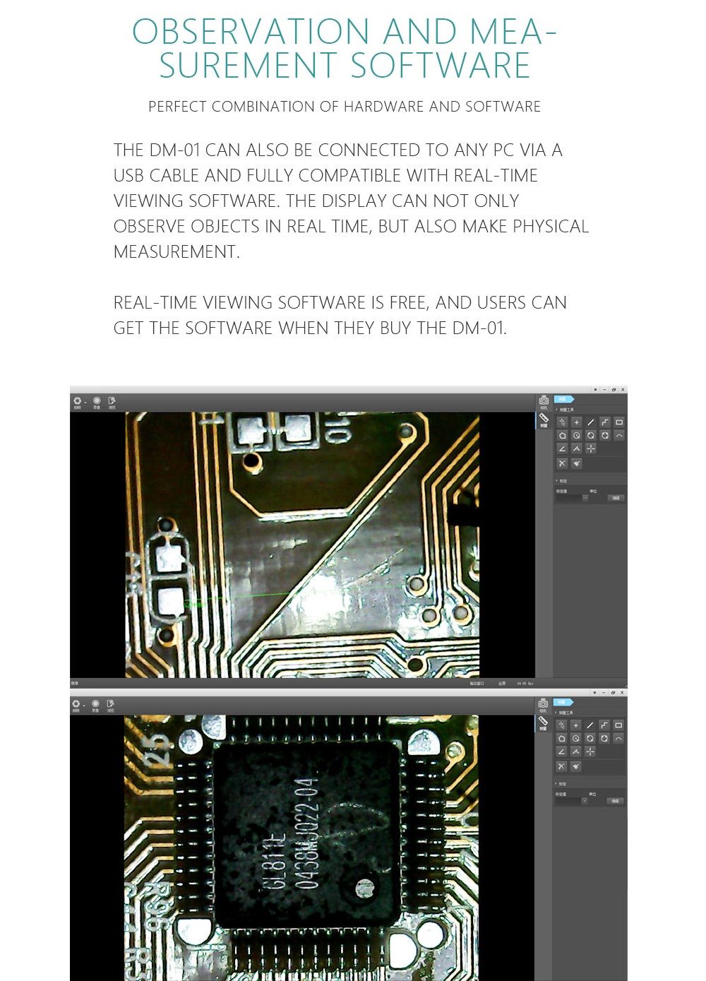 HD-5-0MP-800X-Portable-USB-Digital-LCD-Microscope-43-Inch-LCD-ScreenAluminum-Alloy-Stand-1368449