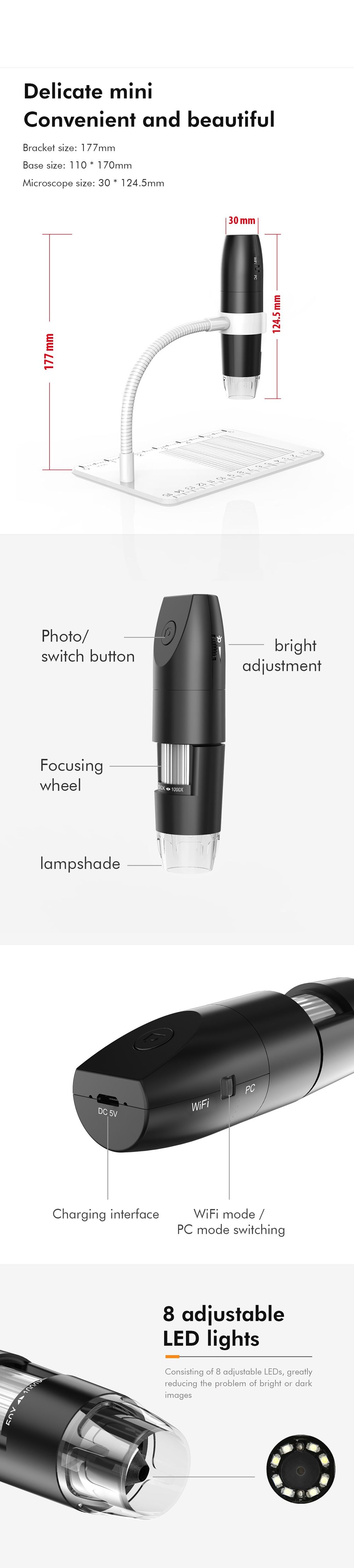 Inskam316-Portable-HD-1080P-1000x-WiFi-Digital-Microscope-with-Snake-Tube-Bracket-Angle-and-Height-A-1509088