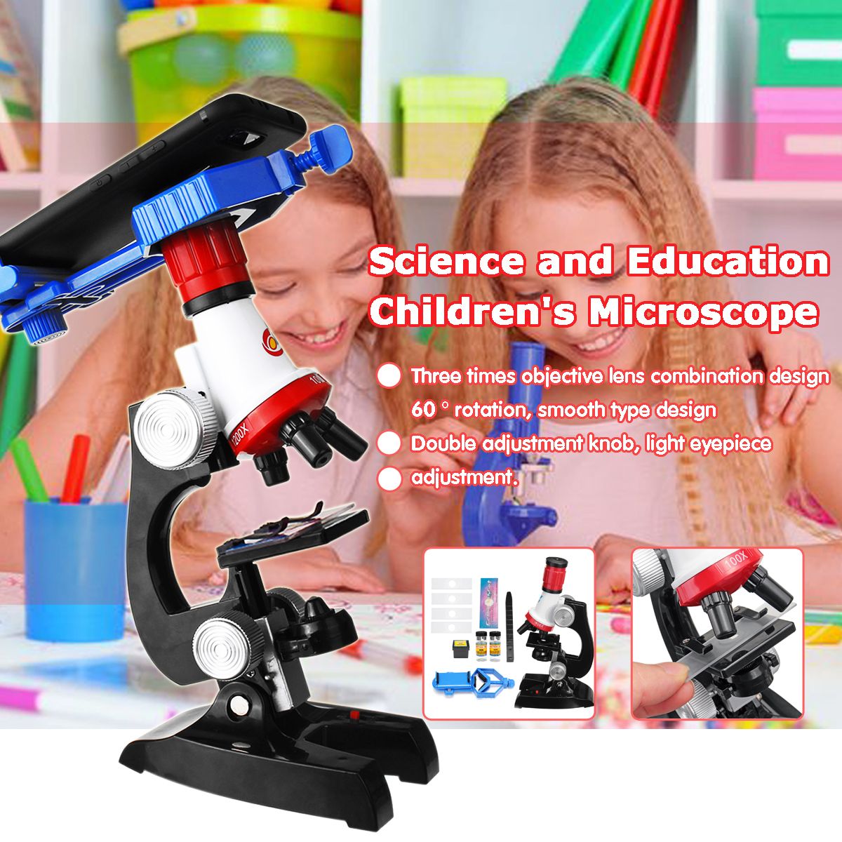 Kids-100X-400X-1200X-Zoom-Illuminated-Monocular-Biological-Microscope-Red-Gifts-1442330