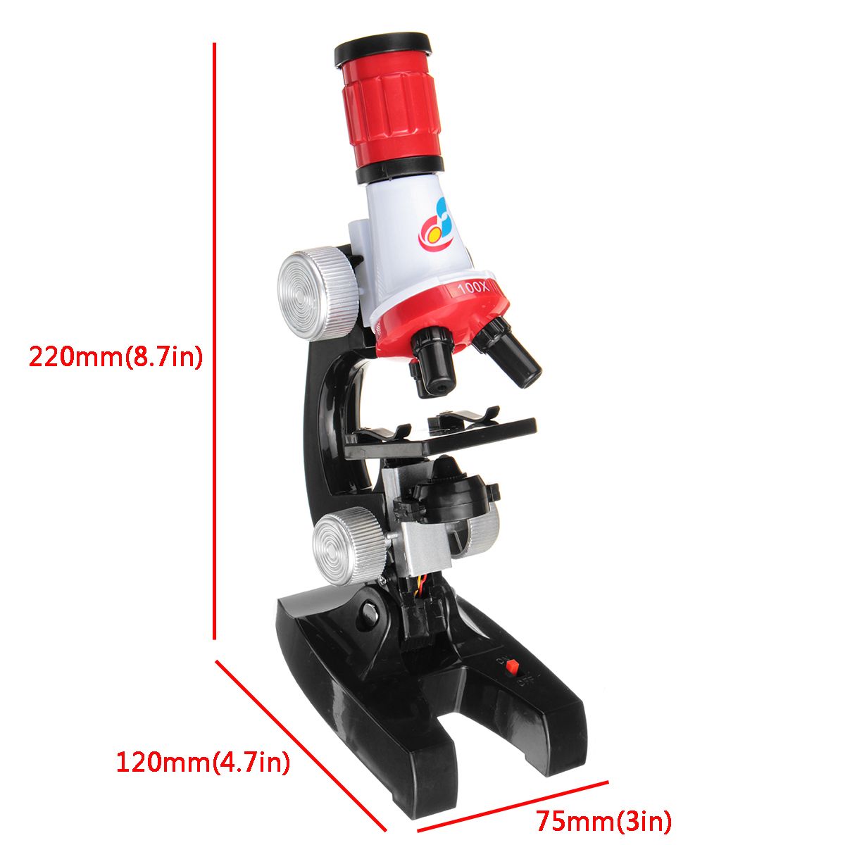 Kids-100X-400X-1200X-Zoom-Illuminated-Monocular-Biological-Microscope-Red-Gifts-1442330