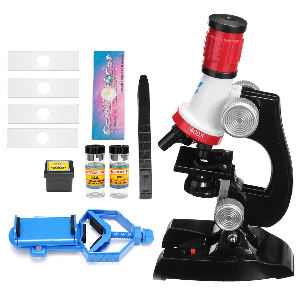 Kids-100X-400X-1200X-Zoom-Illuminated-Monocular-Biological-Microscope-Red-Gifts-1442330