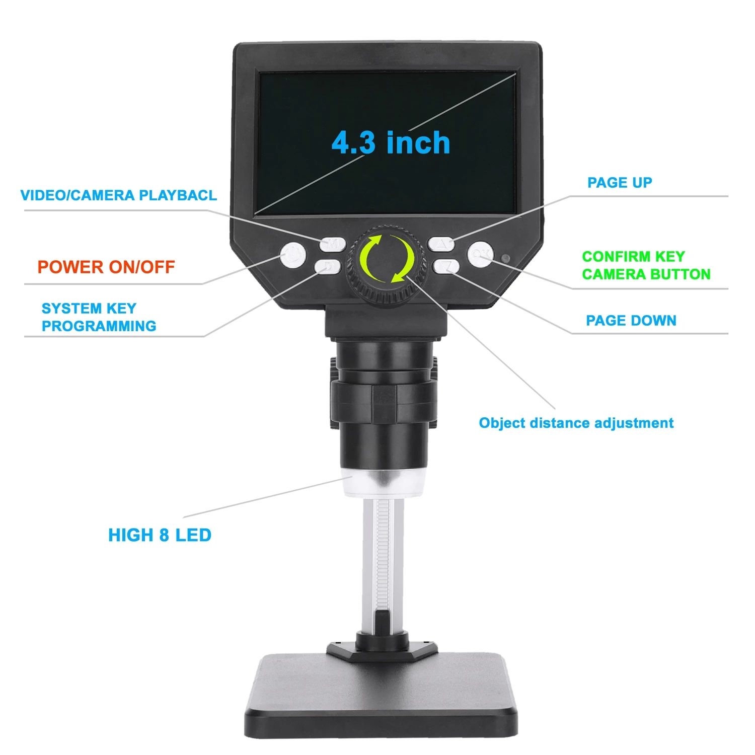 MUSTOOL-G1000-Portable-1-1000X-HD-8MP-Digital-Microscope-43quot-Electronic-HD-Video-Microscopes-Bore-1757584