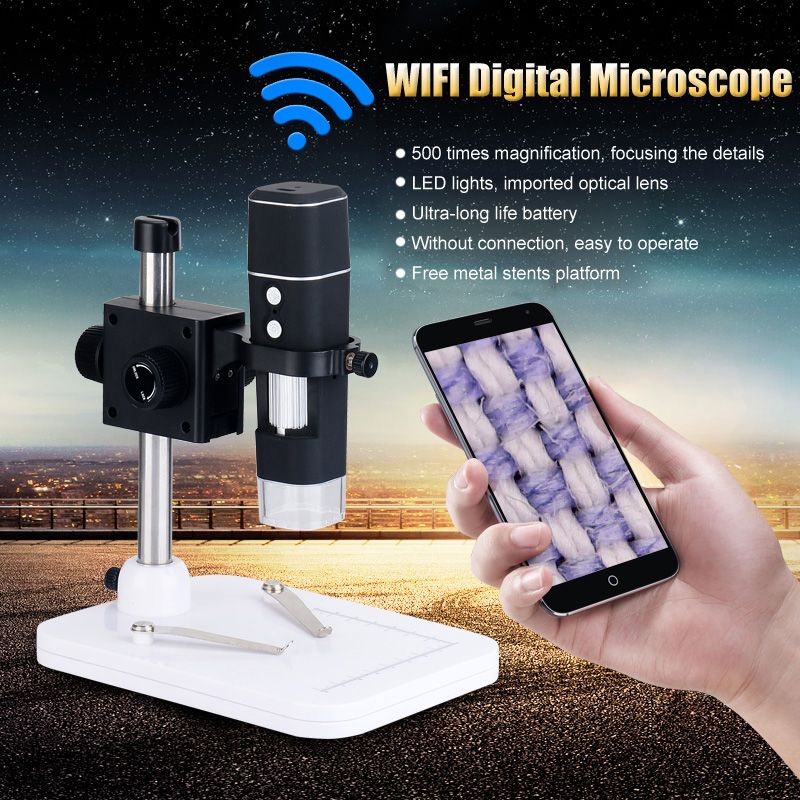 Portable-WiFi-500X-Video-Microscope-Digital-USB-Microscope-Magnifier-8LEDs--for-AndorindiOS-1203529
