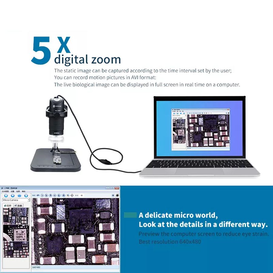 SUNSHINE-DM-1000S-1000X-Portable-Digital-Microscope-HD-Color-CMOS-Sensor-5X-Digital-Zoom-Microscope-1645961