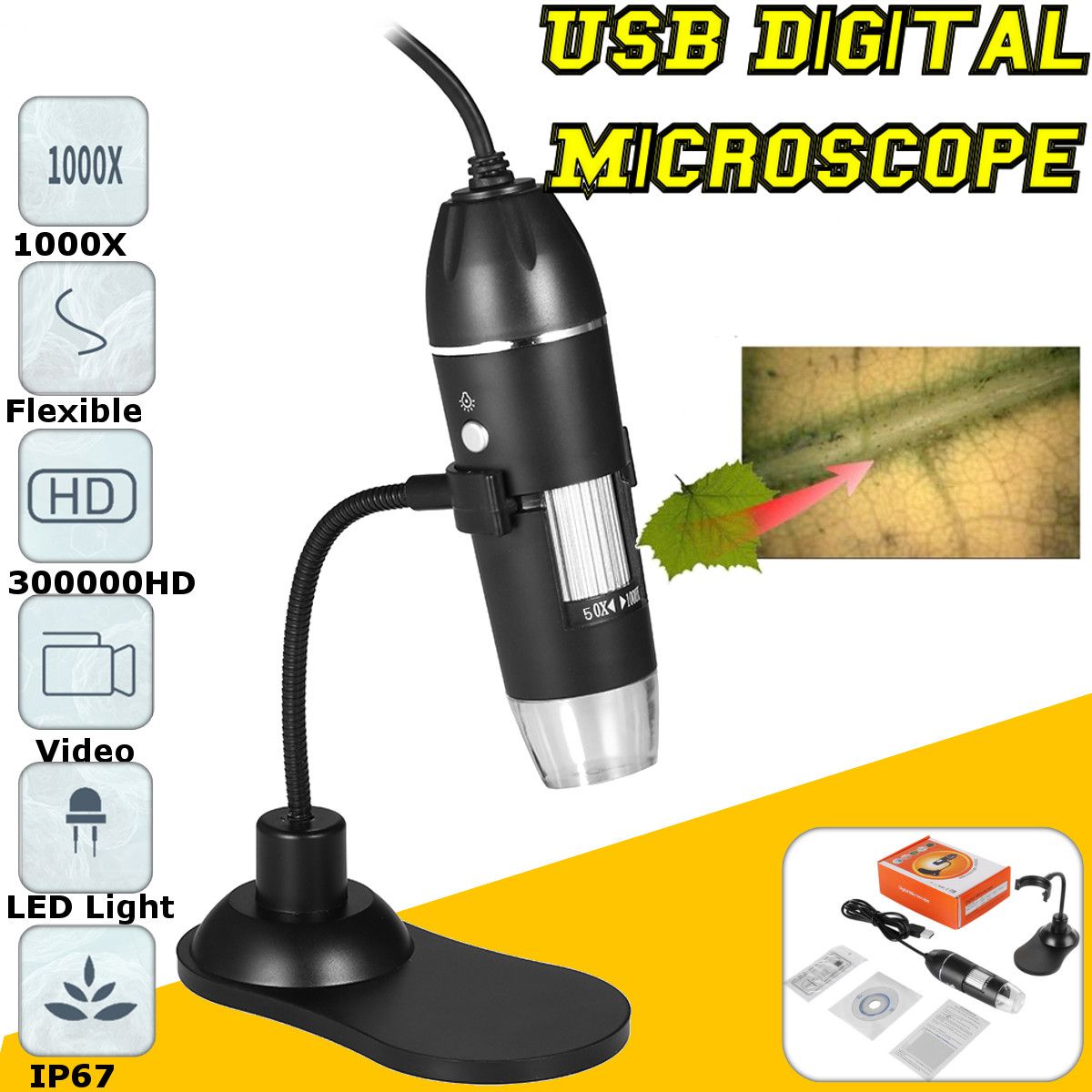 USB-Multipurpose-1000X-Magnification-Digital-Zoom-Microscope-03MP-Camera-Stand-1571296