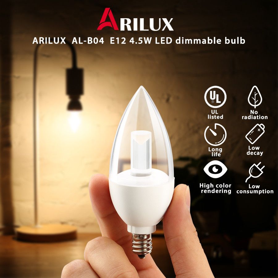 ARILUX-AL-B04-E12-45W-Dimmable-LED-Candle-Bulb-Warm-White--Pure-White-1039539