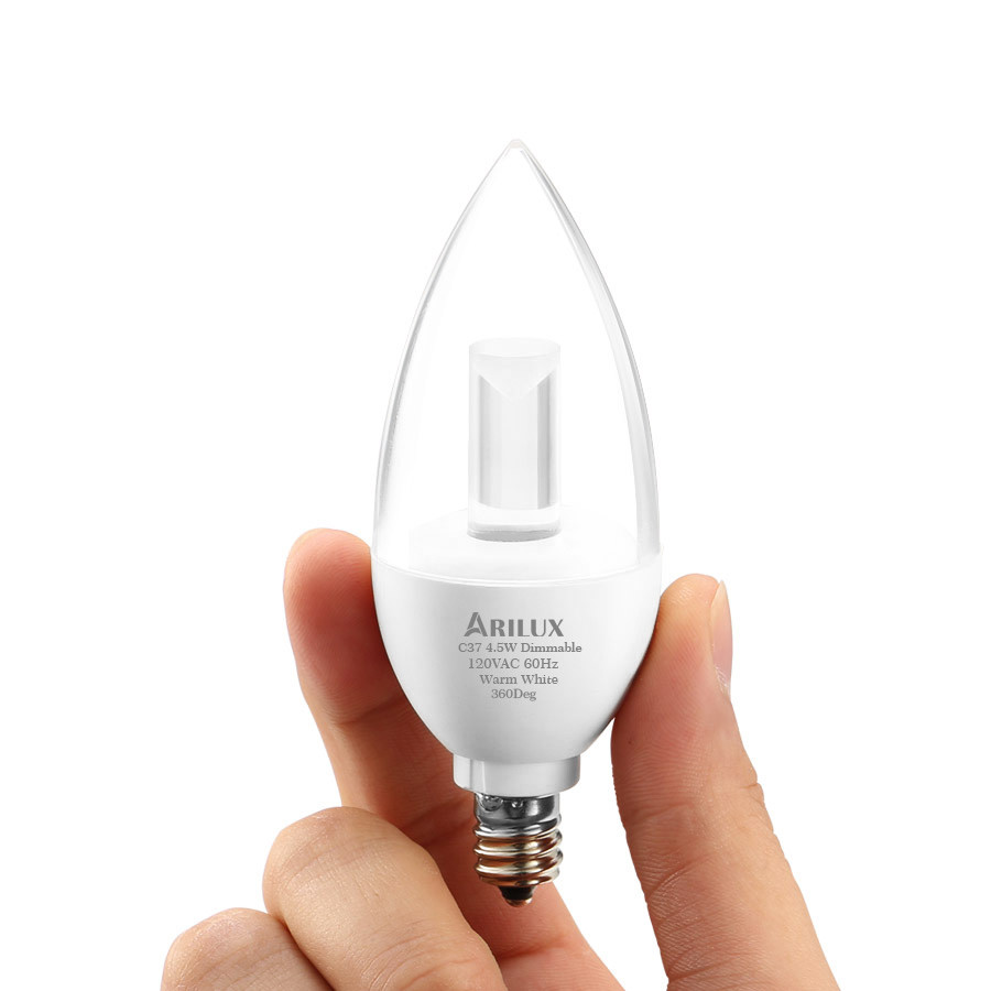 ARILUX-AL-B04-E12-45W-Dimmable-LED-Candle-Bulb-Warm-White--Pure-White-1039539