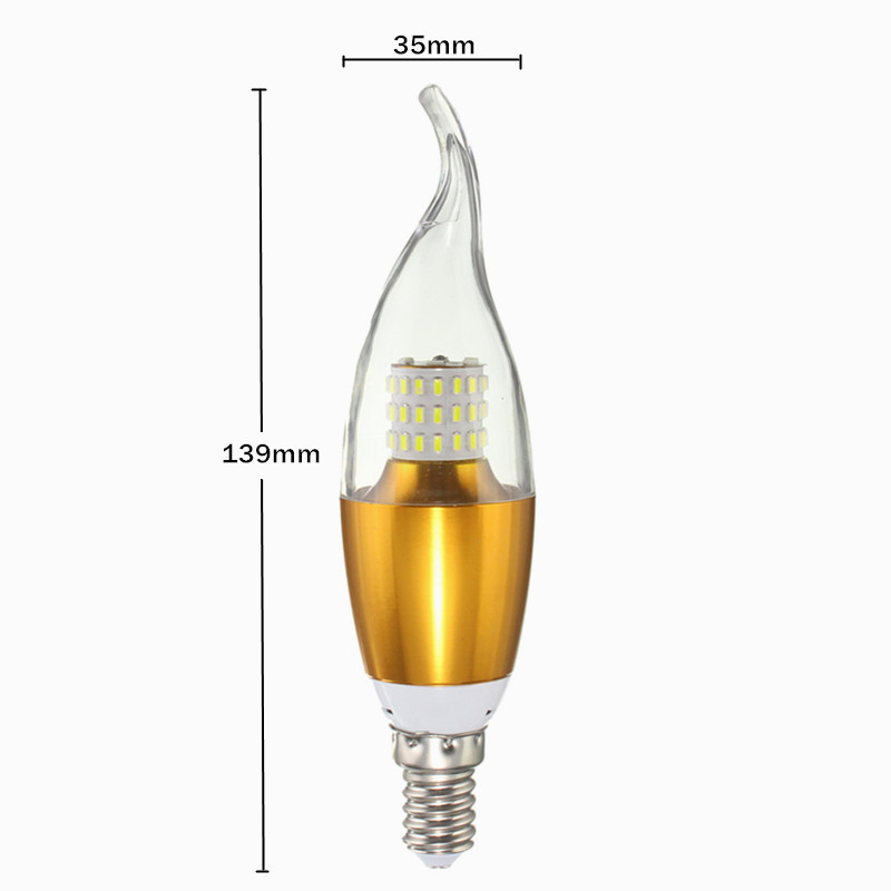 Dimmable-E27-E14-E12-60-SMD-3014-580LM-LED-Candle-Bulb-Golden-Glass-Warm-White-White-Lamp-AC-110V-1041641