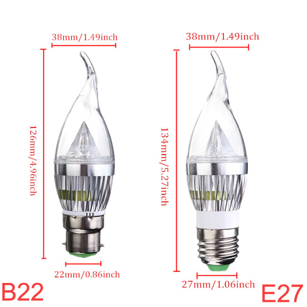 Dimmable-E27-E14-E12-B22-45W-220V-Silver-Cover-LED-Candle-Light-Bulb-960716