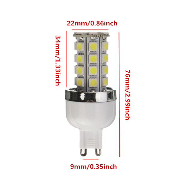 Dimmable-G9-CoolWarm-White-45W-5050-SMD-36LED-Corn-Bulb-220-240V-946084
