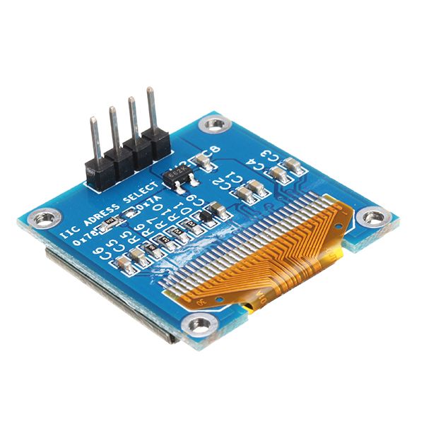 096-Inch-4Pin-Blue-Yellow-IIC-I2C-OLED-Display-With-Screen-Protection-Cover-Geekcreit-for-Arduino----1218855