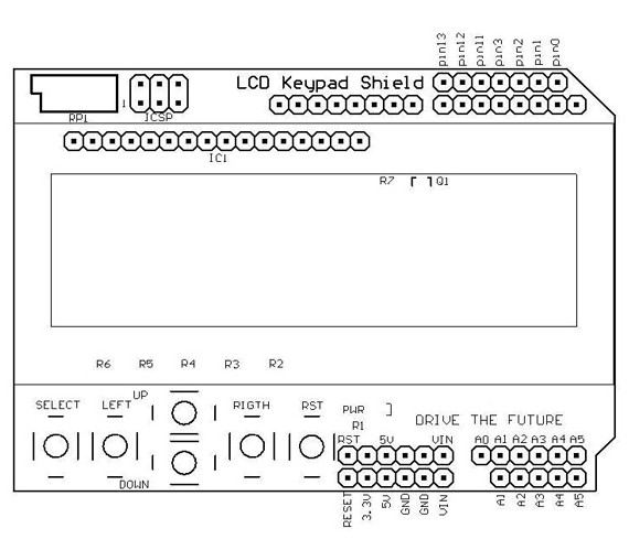 3Pcs-Keypad-OLED-Shield-Blue-Backlight-For-Robot-LCD-1602-Board-1058358