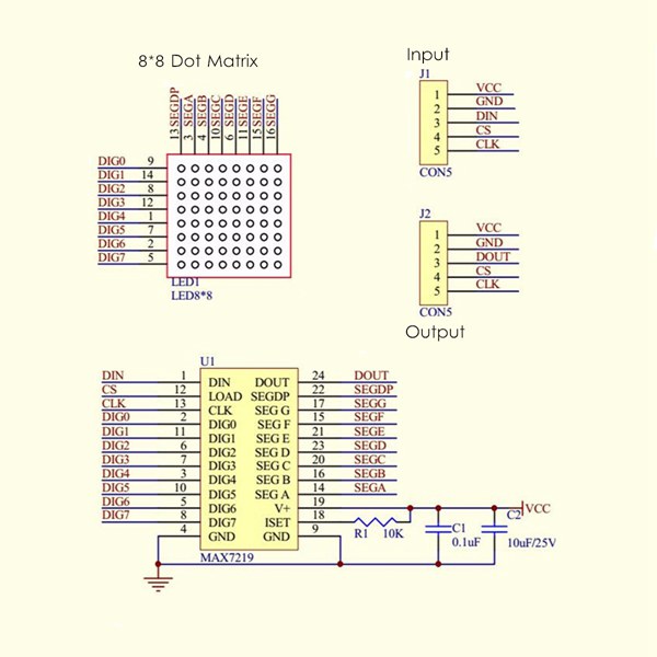 3Pcs-MAX7219-Dot-Matrix-Module-4-in-1-Display-Screen-1230975