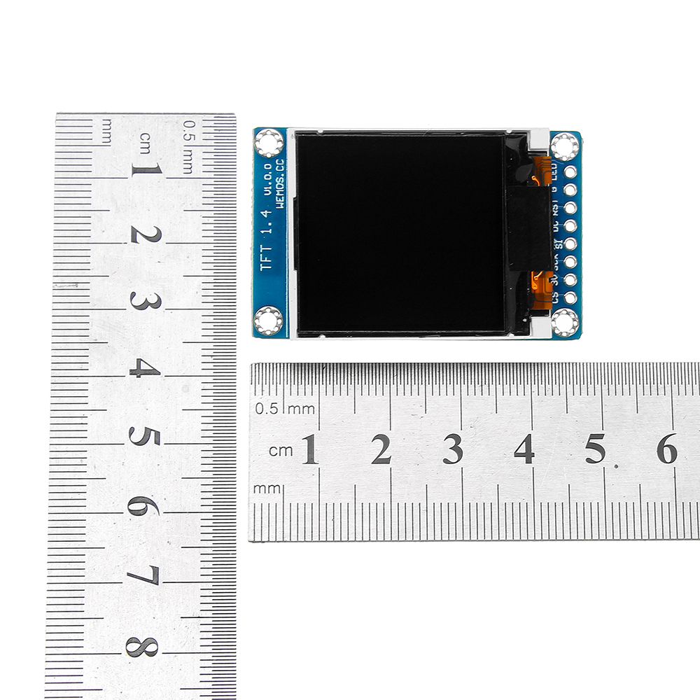 3pcs-Wemosreg-ESP8266-14-Inch-LCD-TFT-Shield-V100-Display-Module-For-D1-Mini-Board-1464130