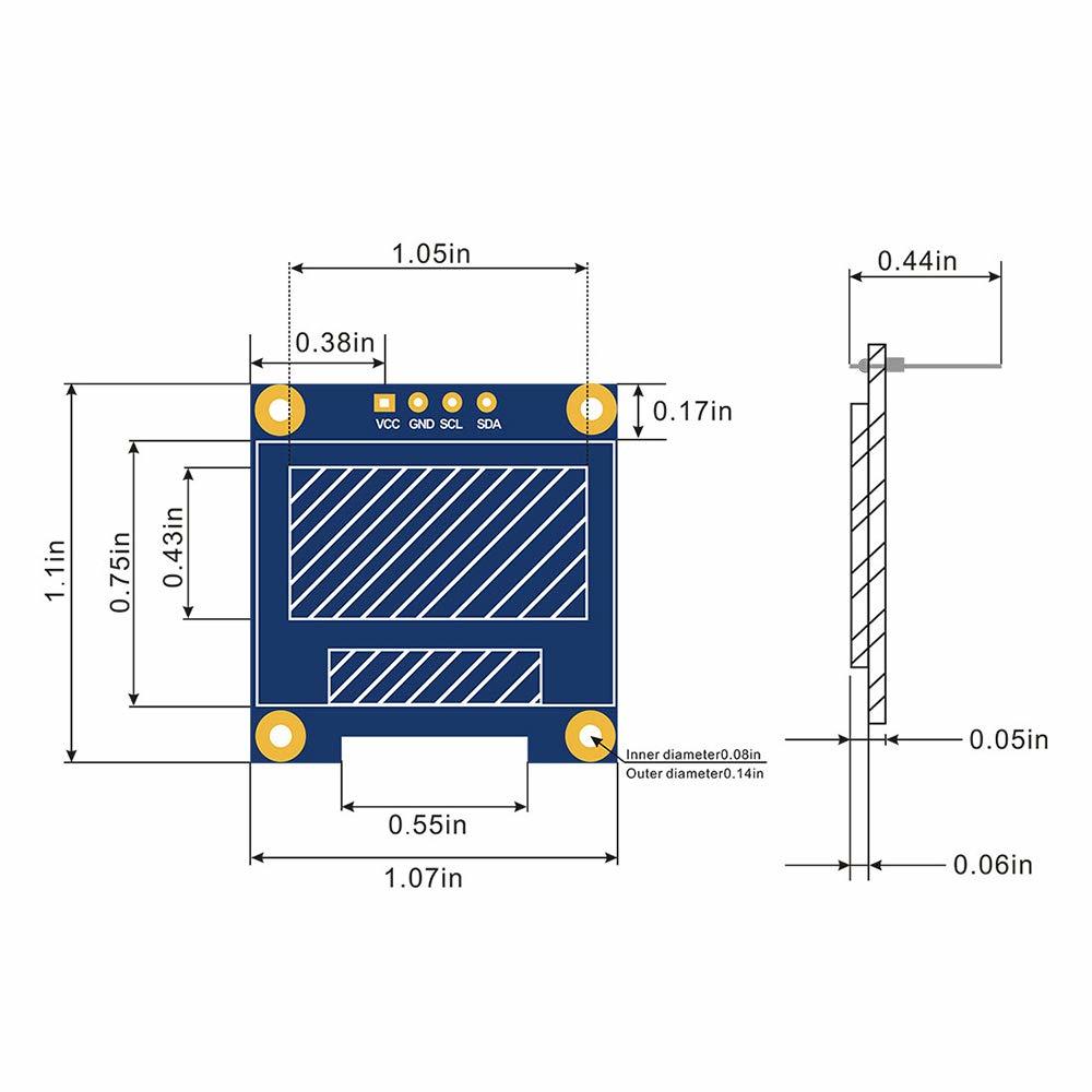 Geekcreitreg-096-Inch-4Pin-Blue-Yellow-IIC-I2C-OLED-Display-Module-Geekcreit-for-Arduino---products--969144