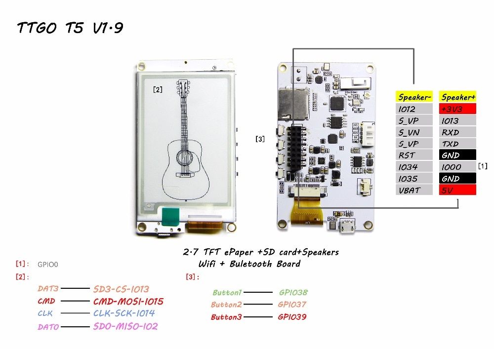 LILYGOreg-TTGO-T5s-V19-ESP32-27-Inch-OLED-EPaper-Plus-Display-Module-For-Alexa-I2S-DAC-MAX98357A-Mic-1335940