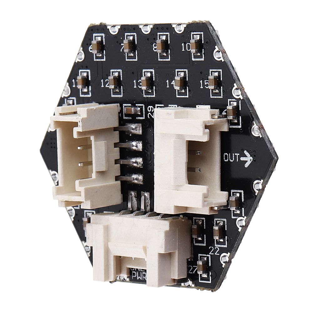 WS6812-37Pcs-HEX-RGB-LED-Hexagon-LED-Board-with--3-GROVE-Port-Compatible-with-M5Stack-UI-Flow-1500849