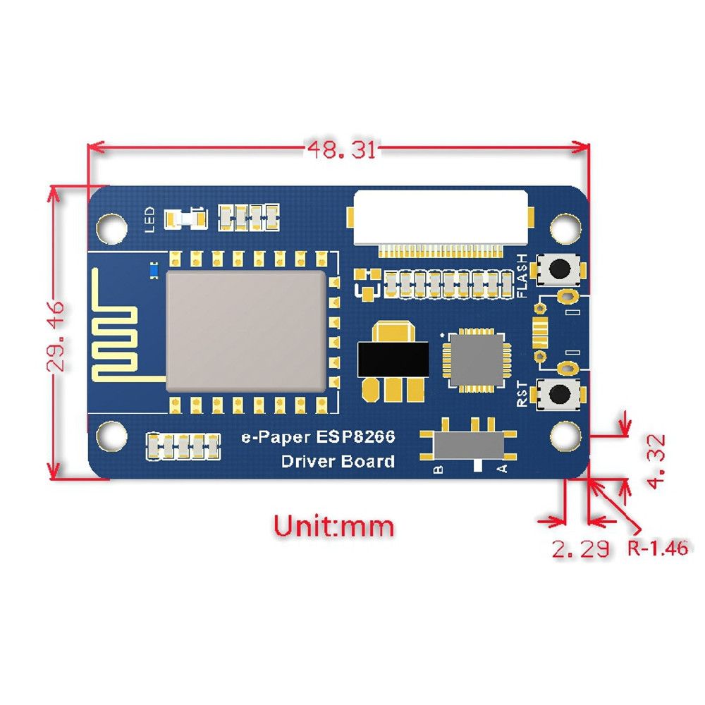 Waveshare-154-Inch-Bare-e-Paper-Screen--Driver-Board-Onboard-ESP8266-Module-Wireless-WiFi-Red-Black--1478328