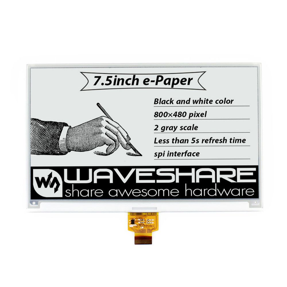Wavesharereg-75-Inch-Ink-Screen-Bare-Screen-E-paper-Display-SPI-Interface-BlackWhite-800x480-Resolut-1707059