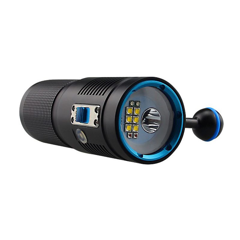 2-in1-HOOZHU-V40D-Underwater-100m-11x-LED-Bulbs-4500LM-4Modes-Diving-Light-Dive-Flashlight-Suit--LED-1312668