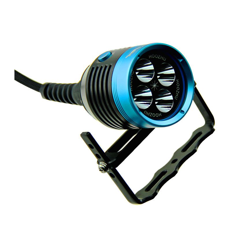 HOOZHU-HU33-Underwater-100m-4x-LEDs-4000LM-3Modes-Diving-Light-Dive-Flashlight-Suit-1312677