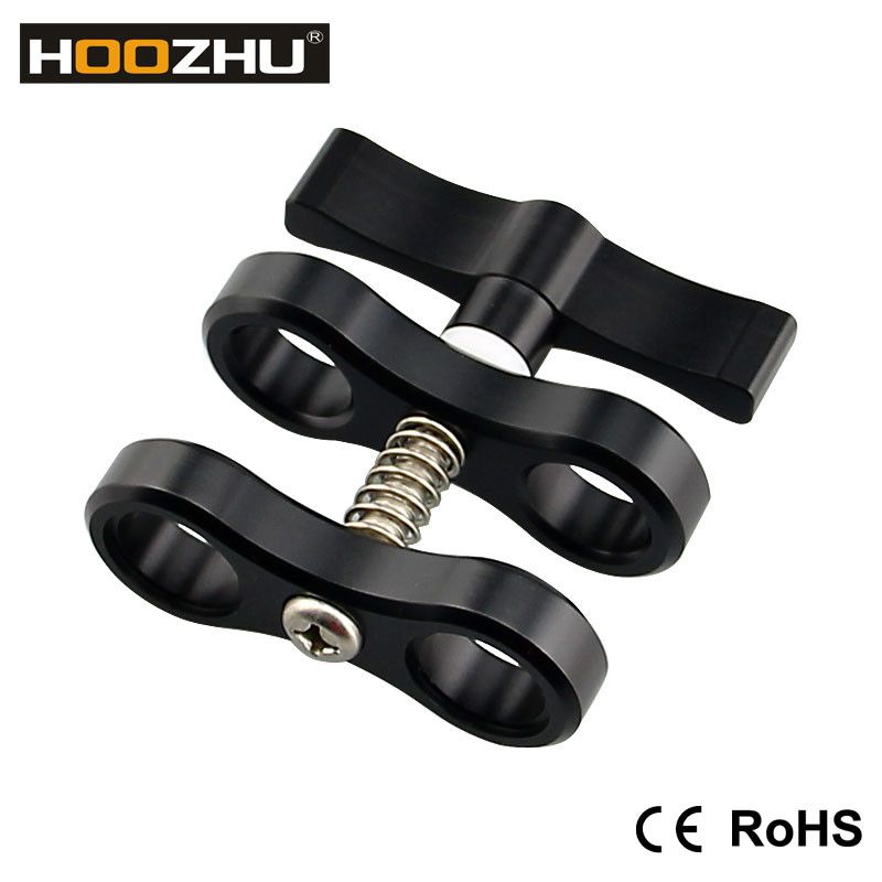 HOOZHU-S01-2-Hole-Diving-Bracket-Underwater-Adjustable-Diving-Light-Arms-Camera-Arm-Diving-Flashligh-1307804