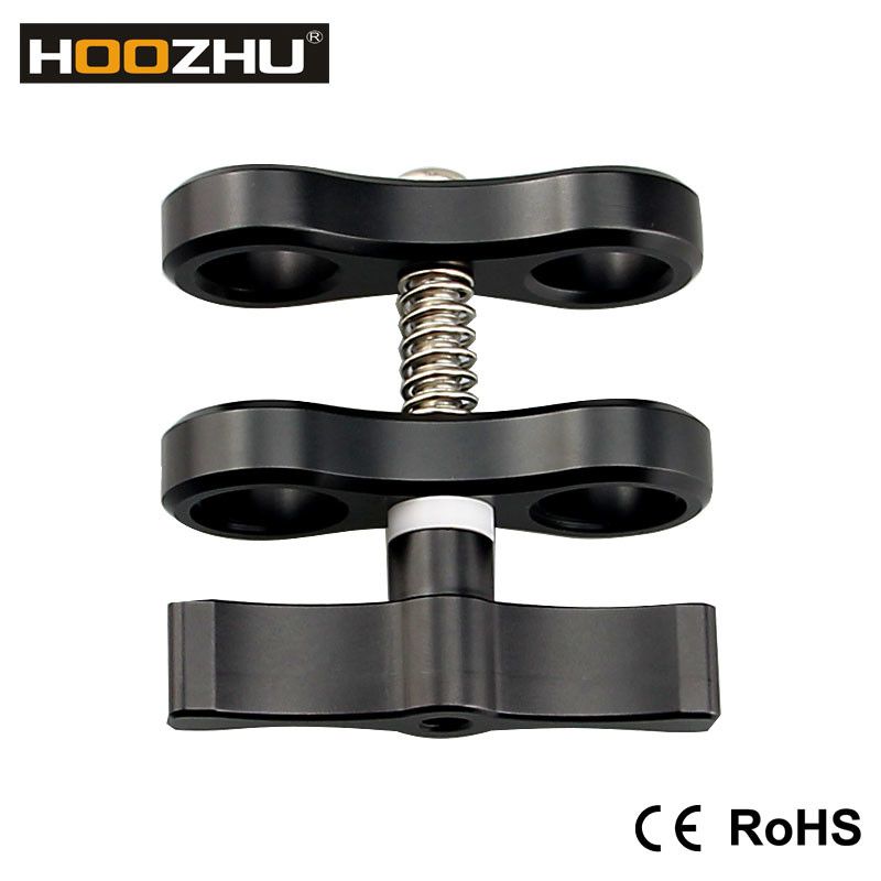 HOOZHU-S01-2-Hole-Diving-Bracket-Underwater-Adjustable-Diving-Light-Arms-Camera-Arm-Diving-Flashligh-1307804