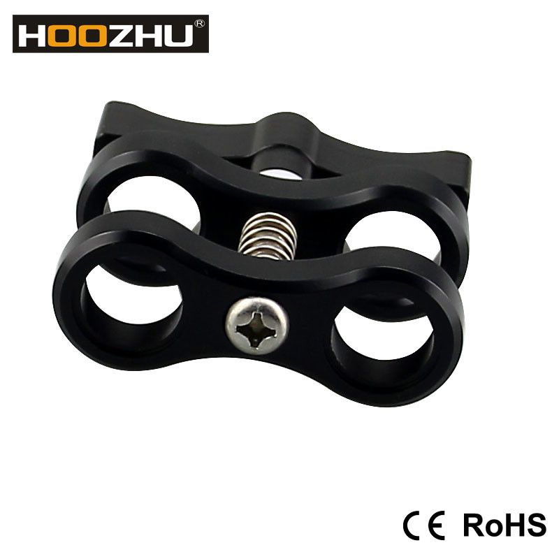 HOOZHU-S01-2-Hole-Diving-Bracket-Underwater-Adjustable-Diving-Light-Arms-Camera-Arm-Diving-Flashligh-1307804
