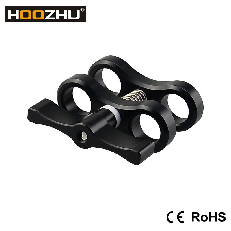 HOOZHU-S01-2-Hole-Diving-Bracket-Underwater-Adjustable-Diving-Light-Arms-Camera-Arm-Diving-Flashligh-1307804