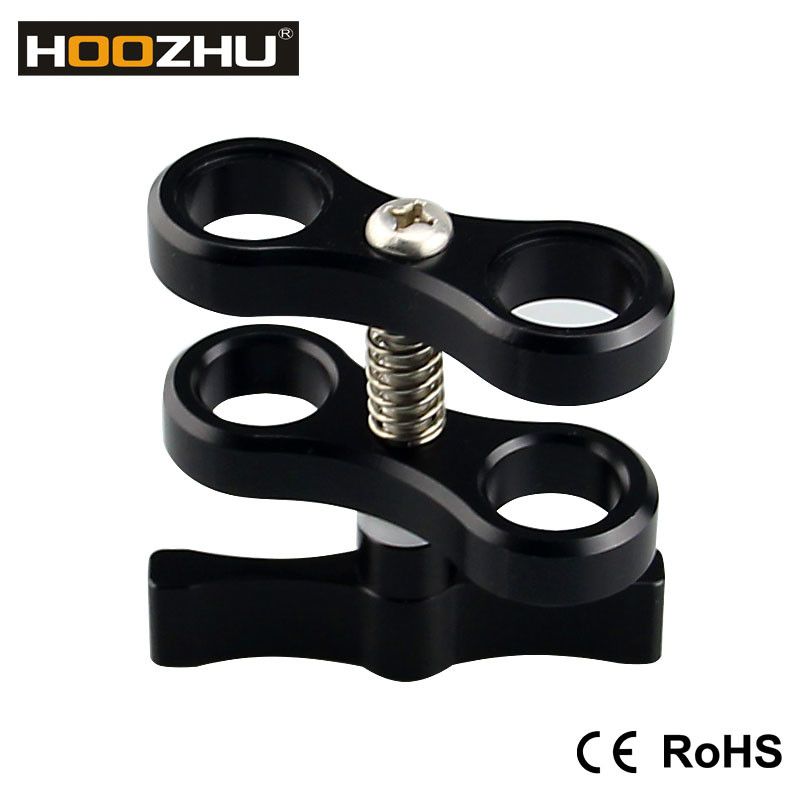 HOOZHU-S01-2-Hole-Diving-Bracket-Underwater-Adjustable-Diving-Light-Arms-Camera-Arm-Diving-Flashligh-1307804