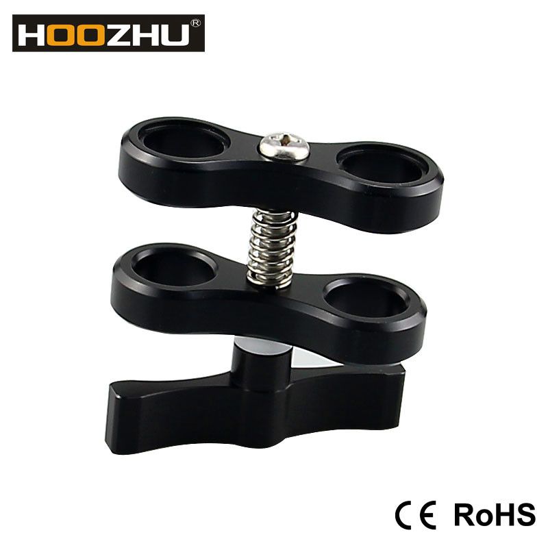 HOOZHU-S01-2-Hole-Diving-Bracket-Underwater-Adjustable-Diving-Light-Arms-Camera-Arm-Diving-Flashligh-1307804